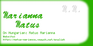 marianna matus business card